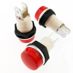 Emas S140 Sinyal 14MM 220V Kırmızı - Emas Elektroteknik