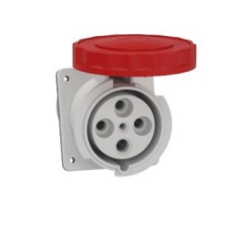 Schneider Electric 81294, PratiKa Eğik Makina Prizi - 4*125 A - 3P + E - 380...415 V AC - IP67 - Schneider