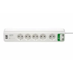Schneider APC PM5U-GR 230V 2.4A 5li 2 Usb Çıkışlı Akım Korumalı Priz - Schneider