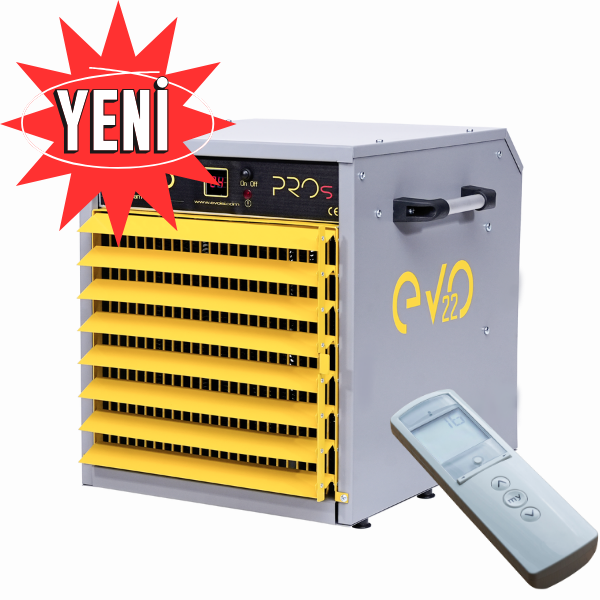 Kumandalı ve Dijital Endüstriyel Elektrikli Fanlı Isıtıcı