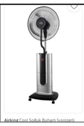 AIRKING COOL PRO 18'' BUHARLI, İYONİZERLİ UZAKTAN KUM. VANT. - SİLVER - Airking