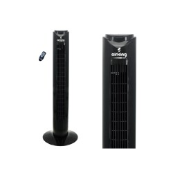 AIRKING NOA 130W UZAKTAN KUMANDALI KULE TİPİ VANTİLATÖR - SİYAH - Airking