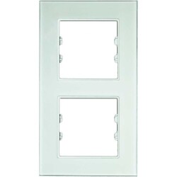 Arvehu Asfir Schneider Asfora Serisine Özel Ikili Beyaz Pleksiglas Dikey Anahtar Priz Çerçevesi