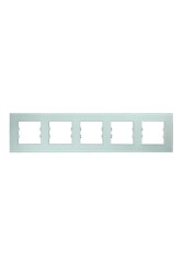 Arvehu Asfir Schneider Asfora Serisine Özel Beşli Beyaz Pleksiglas Anahtar Priz Çerçevesi