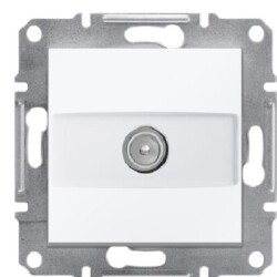 Schneider EPH3270121 Asfora Beyaz 1dB Sonlu Çerçevesiz TV Prizi - Schneider