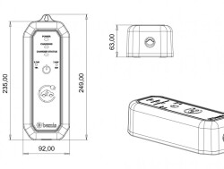 Bemis BEV-1111-0001, 2,3/3,7 kW Mobil Araç Şarj İstasyonu - 2