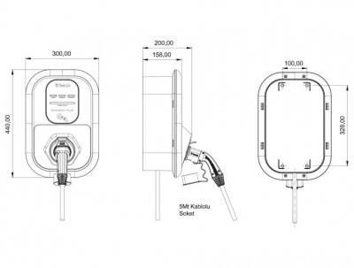 Bemis BEV-2011-0005, Araç Şarj İstasyonu Model 2 Charger Plus 2 - 2