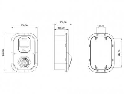 Bemis BEV-3012-1000, Araç Şarj İstasyonu Model 3 Charger Pro 2 GSM Modüllü - 2