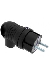 Bemis BK1-1402-2021 1x16A 2P+E 200 250V IP44 Monofaze Kauçuk Kuplu Eğik Fiş - Bemis