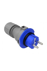 Bemis BP1-1402-2013 1x16A 2P+E 200 250V IP44 Plastik Monofaze Düz Fiş