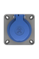 Bemis BP1-1402-2413 1x16A 2P+E 200 250V IP44 Plastik Monofaze Küçük Kapaklı Makine Prizi - Bemis