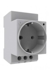 Bemis BR1-1402-2711 1x16A 2P+E 200 250V IP20 Plastik Monofaze Ray Prizi