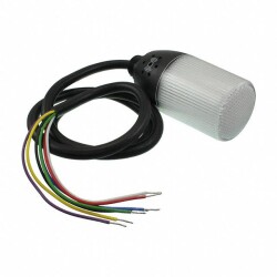 Emas IF5M220ZM05- IF Serisi Çok Renkli 24V DC Buzzerlı Sabit PLC Uyumlu M22 Vidalı LED İkaz 55mm - Emas Elektroteknik