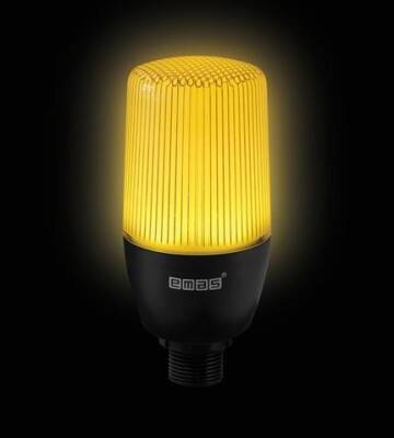 Emas IF5Y024ZM05 Sarı 55 MM 24V AC/DC Buzzerli Led İkaz Lambası - 1