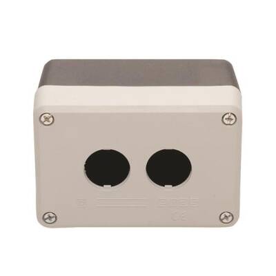 Emas PY2BOS PY Serisi Plastik 2 li Boş Kumanda Kutusu - 1