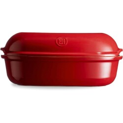 Emile Henry EH345501 Artisan Seramik Ekmek Fırın Kabı 34x23x14,5cm - KIRMIZI - 3