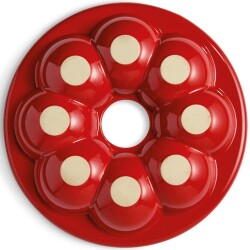 Emile Henry EH345505 Seramik Yuvarlak Ekmek Fırın Kabı (30,5x30,5) Kırmızı - 5