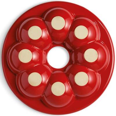 Emile Henry EH345505 Seramik Yuvarlak Ekmek Fırın Kabı (30,5x30,5) Kırmızı - 5
