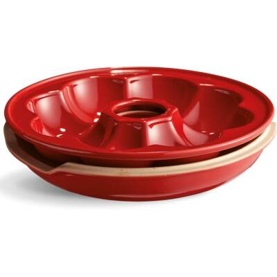 Emile Henry EH345505 Seramik Yuvarlak Ekmek Fırın Kabı (30,5x30,5) Kırmızı - 6