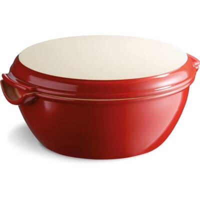Emile Henry EH345507 Seramik Yuvarlak Ekmek Fırın Kabı (32,5x30) - 5