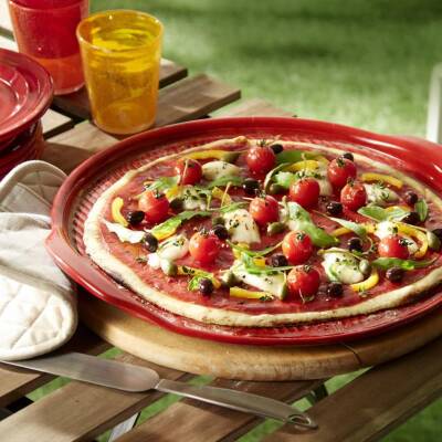 Emile Henry EH347614 Seramik Yuvarlak Pizza Fırın Kabı (40x35x13) - 4