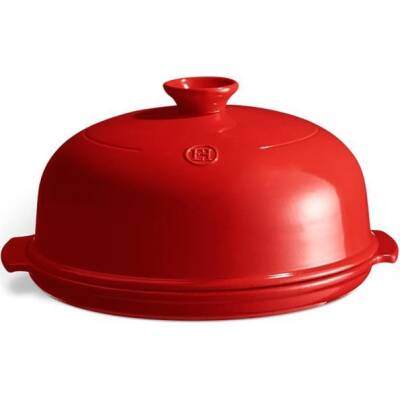 Emile Henry EH349108 Seramik Yuvarlak Ekmek Fırın Kabı - Kırmızı - 1
