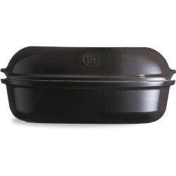 Emile Henry EH795501 Artisan Seramik Ekmek Fırın Kabı 34x23x14,5cm - ANTRASİT - 3