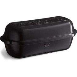 Emile Henry EH795503 Seramik Ekmek Fırın Kabı (39x16,5x15 / 2,3 Litre) Antrasit - 1
