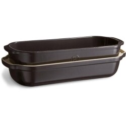 Emile Henry EH795503 Seramik Ekmek Fırın Kabı (39x16,5x15 / 2,3 Litre) Antrasit - 2