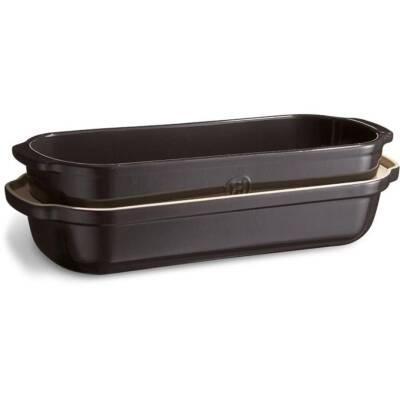 Emile Henry EH795503 Seramik Ekmek Fırın Kabı (39x16,5x15 / 2,3 Litre) Antrasit - 2