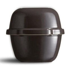 Emile Henry EH795503 Seramik Ekmek Fırın Kabı (39x16,5x15 / 2,3 Litre) Antrasit - 4