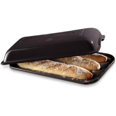 Emile Henry EH795506 Seramik Baget Ekmek Fırın Kabı (39,5x23x10 ) - 1