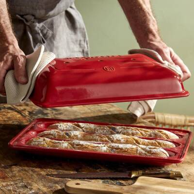 Emile Henry EH795506 Seramik Baget Ekmek Fırın Kabı (39,5x23x10 ) - 6