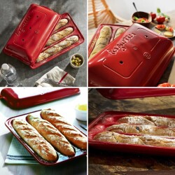 Emile Henry EH795506 Seramik Baget Ekmek Fırın Kabı (39,5x23x10 ) - 7