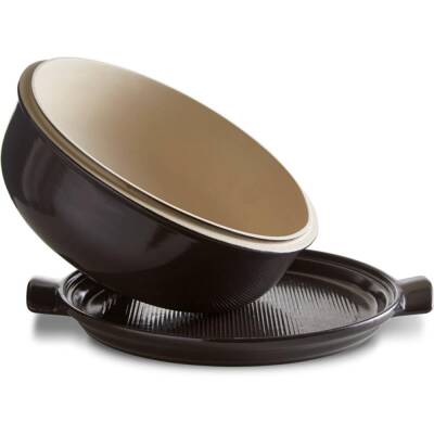 Emile Henry EH799108 Seramik Yuvarlak Ekmek Fırın Kabı (34x34x16) - 4