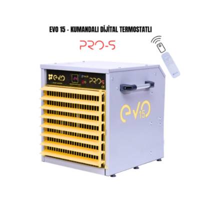 Evo15 PROs - 15 kw Kumandalı ve Dijital Endüstriyel Elektrikli Fanlı Isıtıcı - 1