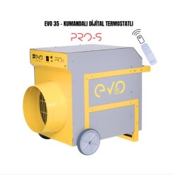 Evo35 PROs - 35 kw Kumandalı ve Dijital Endüstriyel Elektrikli Fanlı Isıtıcı - EvoTech