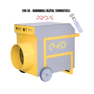 Evo40 PROs - 40 kw Kumandalı ve Dijital Endüstriyel Elektrikli Fanlı Isıtıcı - 1