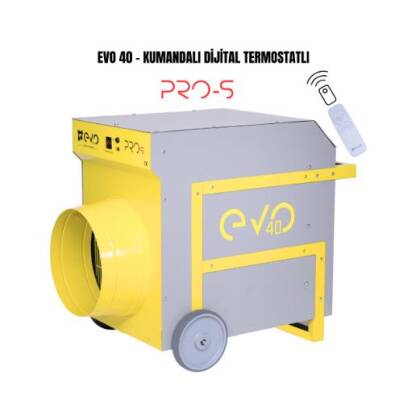 Evo40 PROs - 40 kw Kumandalı ve Dijital Endüstriyel Elektrikli Fanlı Isıtıcı - 1