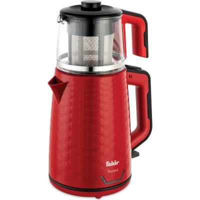 FAKİR TASTEA CAM DEMLİKLİ ÇAY MAKİNESİ - KIRMIZI - 1
