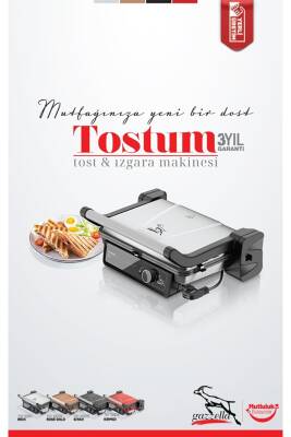 Gazzella Tostum Tost Ve Izgara Makinesi İnox Paslanmaz Çelik - 3