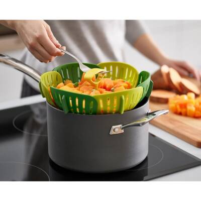 Joseph Joseph 45030 Bloom Katlanır Buharda Pişirme Sepeti - Yeşil - 4