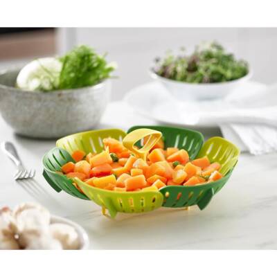 Joseph Joseph 45030 Bloom Katlanır Buharda Pişirme Sepeti - Yeşil - 5
