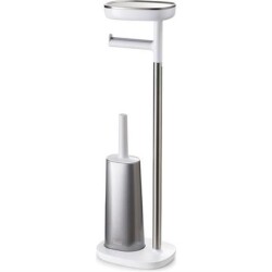 JOSEPH JOSEPH 70519 EASYSTORE TUVALET KAĞITLIK & FIRÇA SETİ - ÇELİK - 1