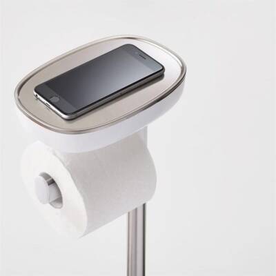 JOSEPH JOSEPH 70519 EASYSTORE TUVALET KAĞITLIK & FIRÇA SETİ - ÇELİK - 3