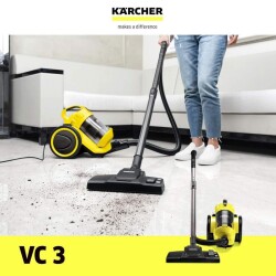 KARCHER VC 3 700 W TORBASIZ ELEKTİRİKLİ SÜP. - SARI - 1