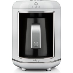 King K605 Kısmet Beyaz Türk Kahve Makinesi - 2