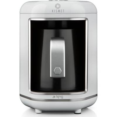 King K605 Kısmet Beyaz Türk Kahve Makinesi - 2