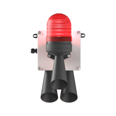 MESAN MS 5806.1.12-24VAC/DC LED Multifonksiyon 3X 43 Ses Elektronik Siren - 1