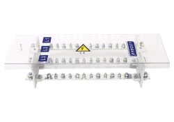 LOOBAR ,LB.3212.2503 KUTUP - 14 DELİKLİ -250A ( 2/12 SKP, Giriş-Çıkış) KALAYLI BAKIR BARALI DAĞITICI